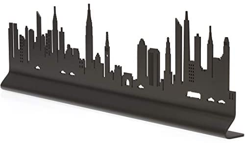 Manhattan New York City Skyline, Oiled Bronze