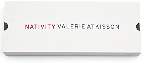 Modern Silhouette Nativity Tabletop or Centerpiece, Brushed Steel
