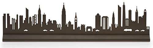 Manhattan New York City Skyline, Oiled Bronze