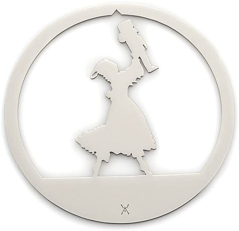 Clara Nutcracker Ballet Ornament, Polished Nickel