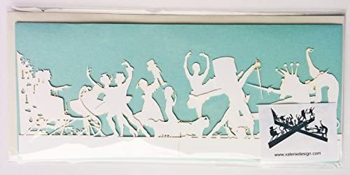 Nutcracker Ballet Scene Christmas Card / 3D Paper Scene