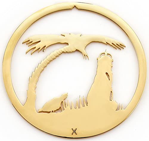 King with Palm Tree Nativity Ornament, 24K Gold Finish