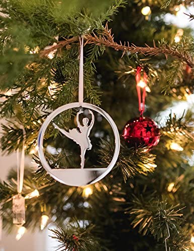 Sugar Plum Fairy Nutcracker Ballet Ornament, Polished Nickel