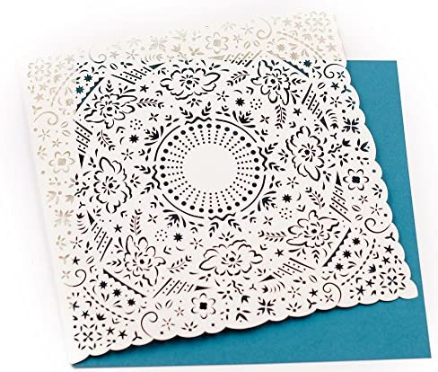 Four Handkerchief Cards for Mother Birthday Thank You (Oversized 7")